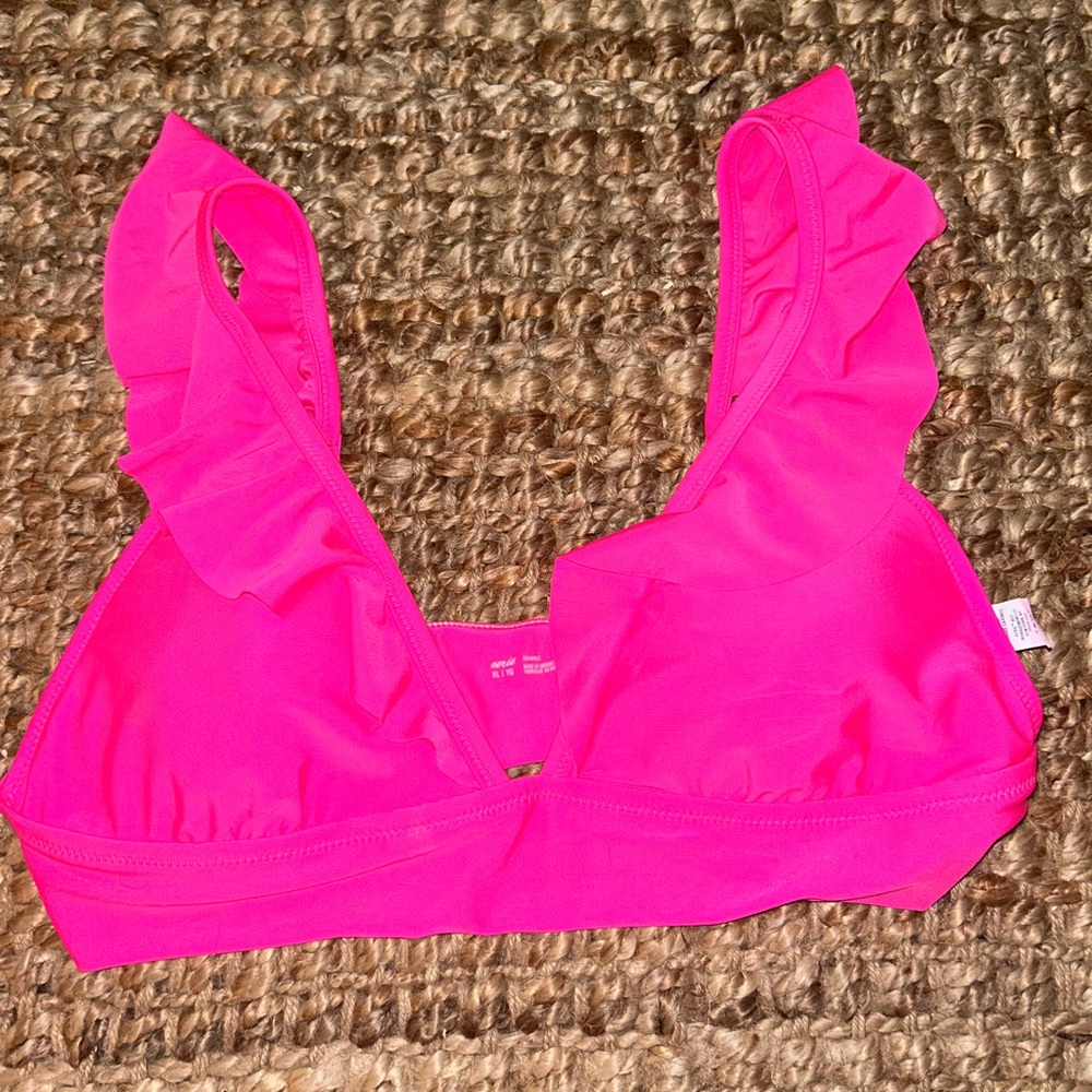 Hot pink aerie bathing suit top